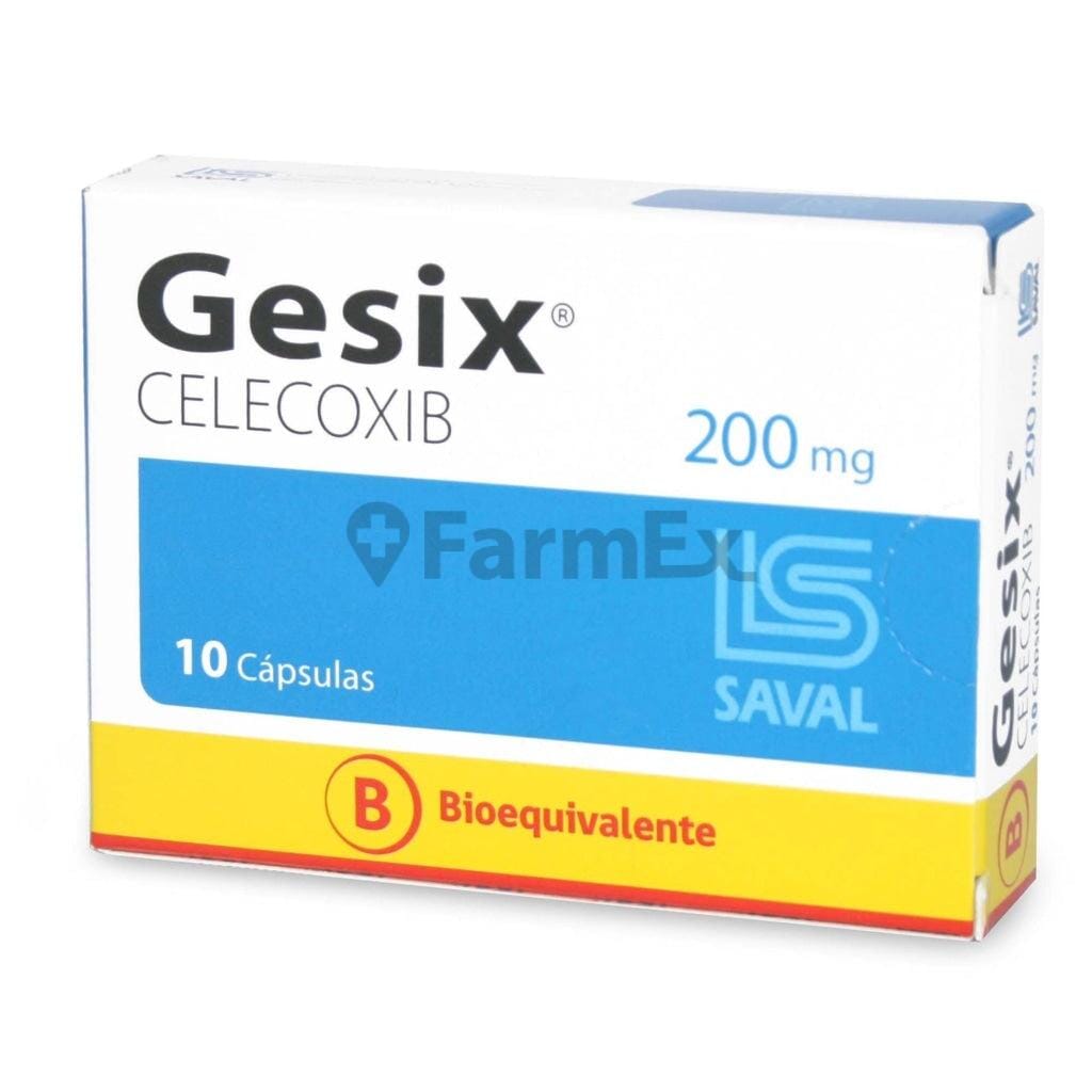 Gesix 200 mg x 10 cápsulas Farmex-Fonasa-Persistente